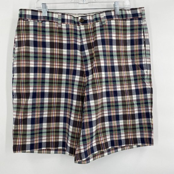Lands‎ End Tartan Plaid Bermuda Shorts Size 38 Men's Preppy - Picture 2 of 5